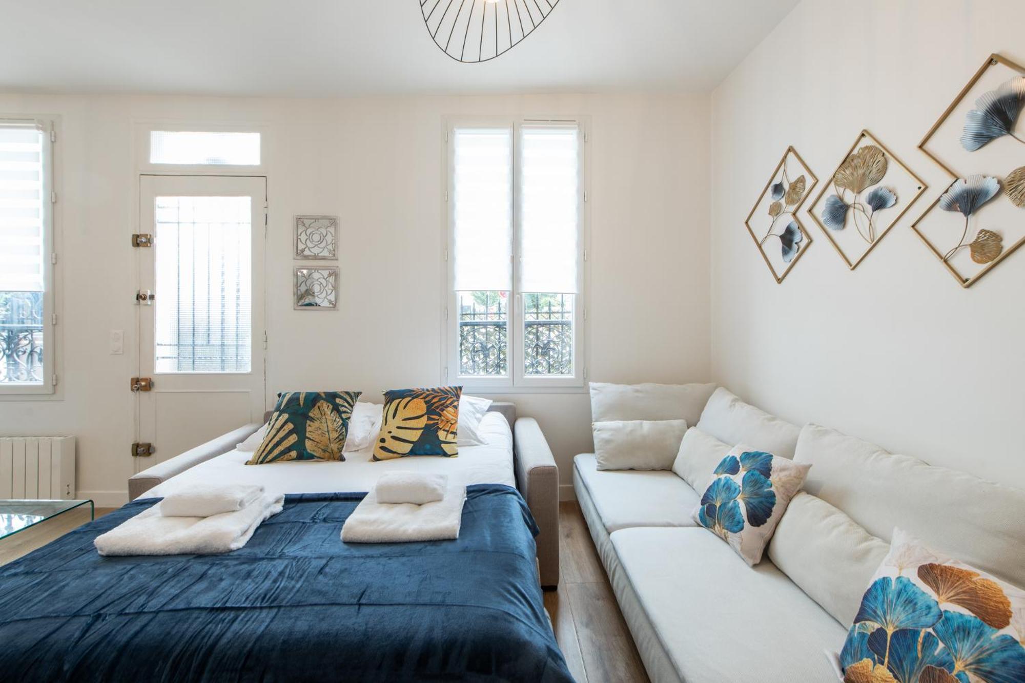 Spacious And Bright 2-Bedroom Large Apartment Very Close To Paris - Near Metro Μπουλόν-Μπιγιανκούρ Εξωτερικό φωτογραφία